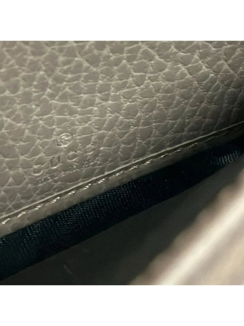 ★SOLD★ Gucci Wallet GG Marmont Pink Beige Ivory Dark Brown Leather - Picture 5 of 7